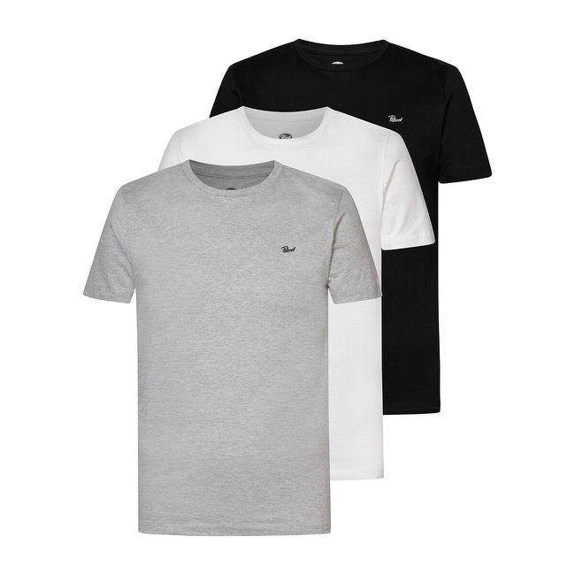 Confezione da 3 T-shirt tinta unita girocollo - PETROL INDUSTRIES