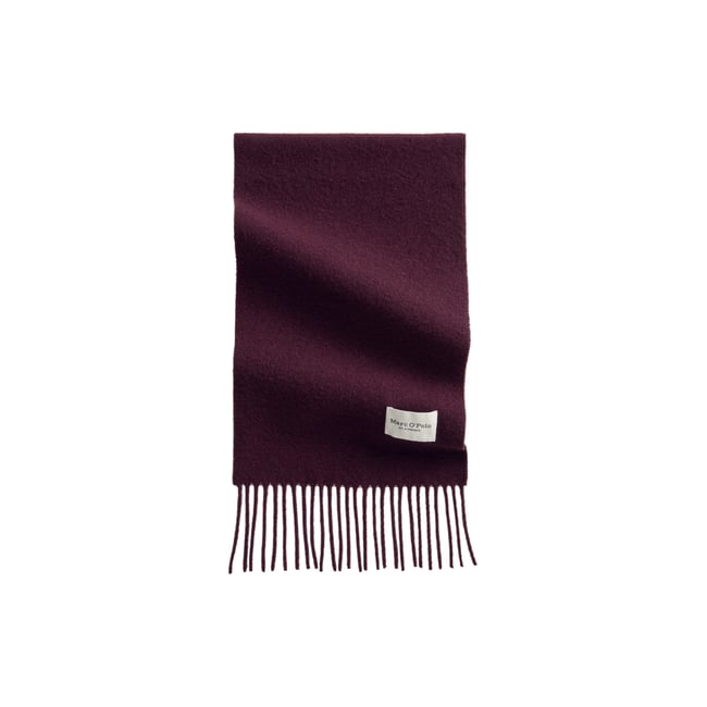 Écharpe en laine tissée avec de longues franges - MARC O'POLO