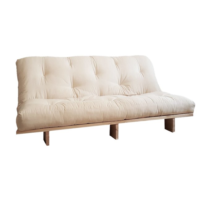 100% natural sofa - already assembled - 140*200, off-white, EUROPE & NATURE