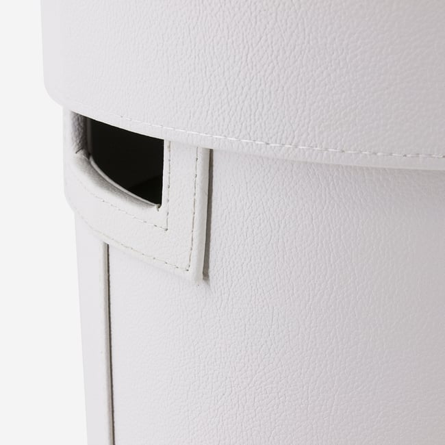 Panier à linge élégant Couleur blanc <span itemprop=