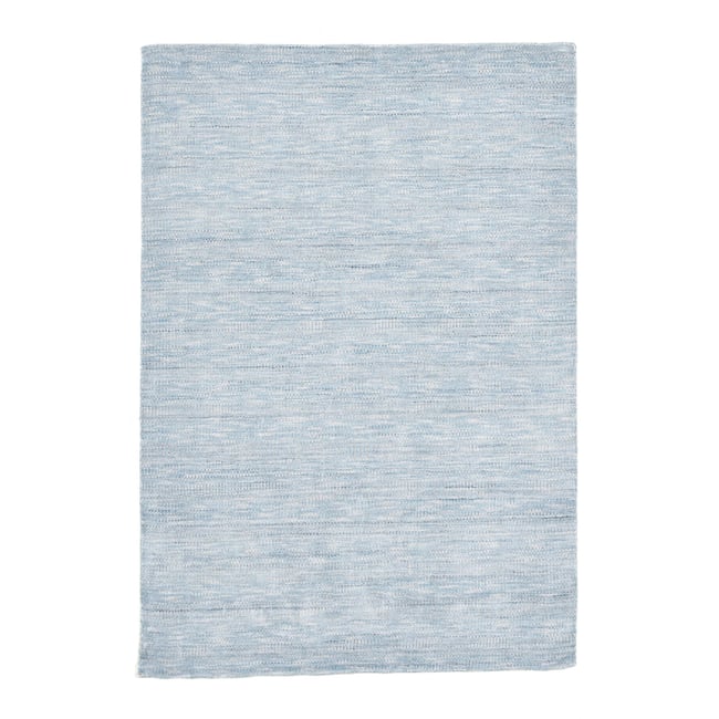 Tapis tissé main en viscose Couleur turquoise <span itemprop=