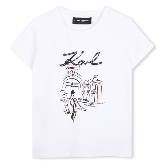 Tee-shirt manches courtes blanc <span itemprop=