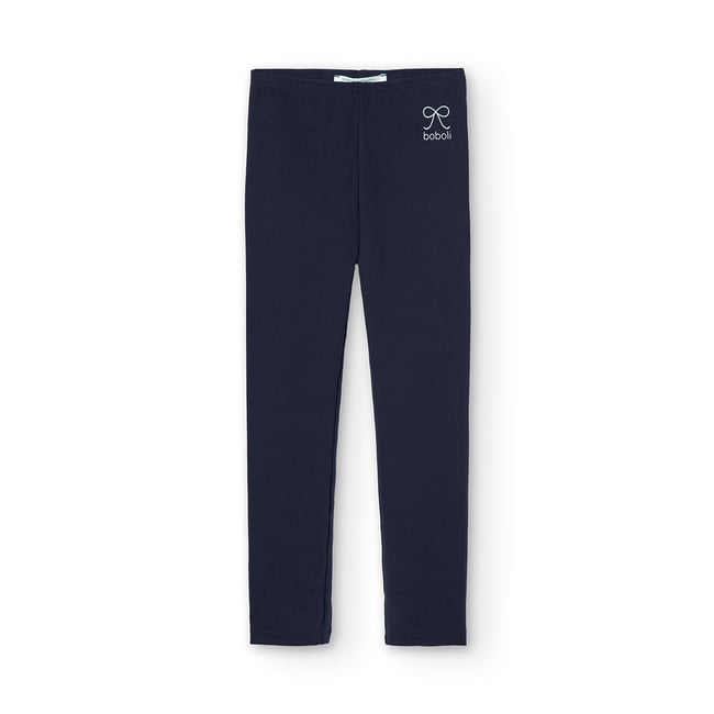 Legging en maille avec noeud bleu <span itemprop=