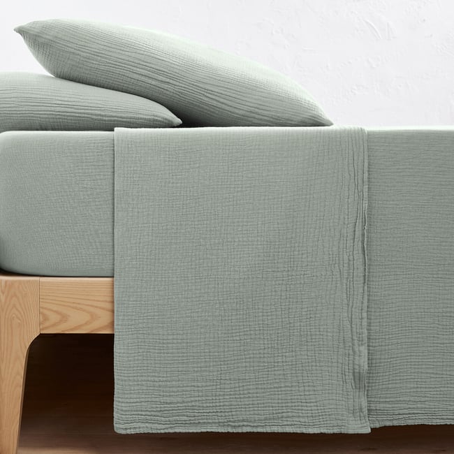 Drap plat uni gaze de coton, Kumla - LA REDOUTE INTERIEURS