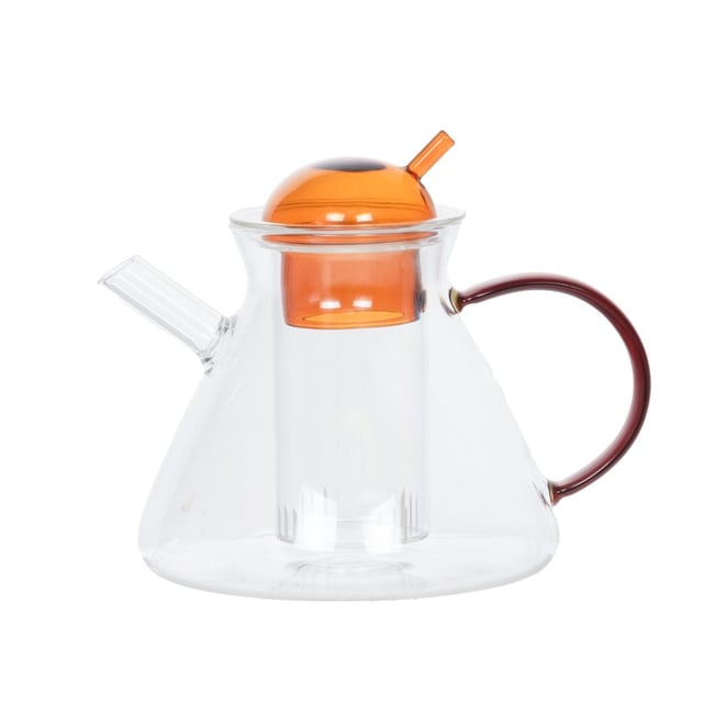 Théière en verre jaune   60 cl-ARIS transparent / cristal <span itemprop=