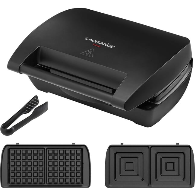 Gaufrier, croque monsieur Mini Maxi 2 plaques gaufre+croque 28463 - LAGRANGE