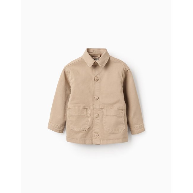 Veste en Sergé beige <span itemprop=