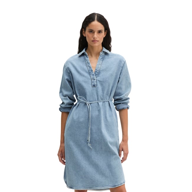 Robe en jean relaxed en denim Cashmere Touch bleu moyen <span itemprop=