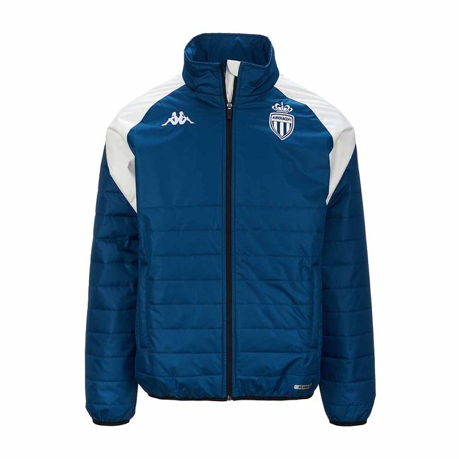 Doudoune Arseco Pro 7 As Monaco 23/24 bleu nuit, blanc <span itemprop=