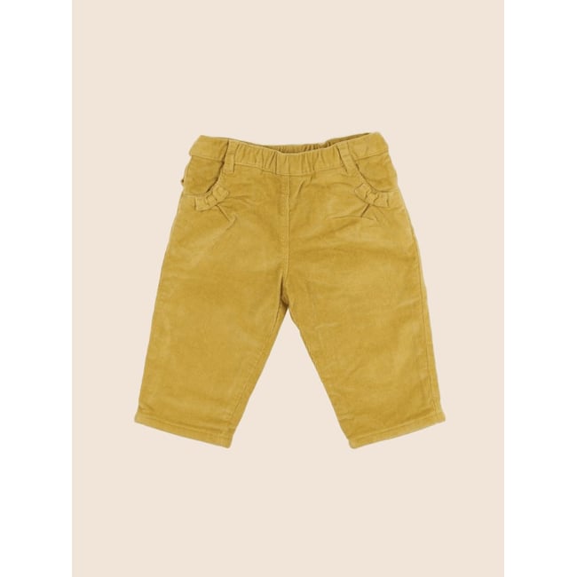 Pantalon doublé - Très bon état jaune <span itemprop=