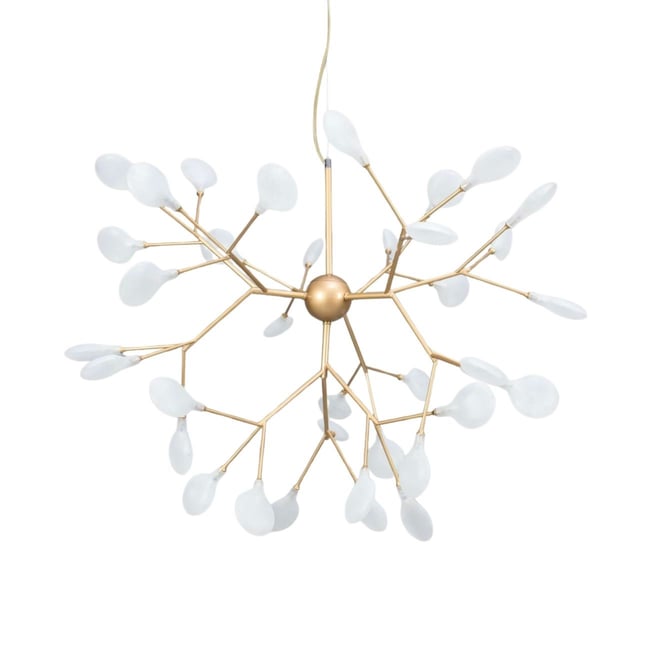 Suspension dorée 36 lumières - ARSINOE Couleur v019843 <span itemprop=