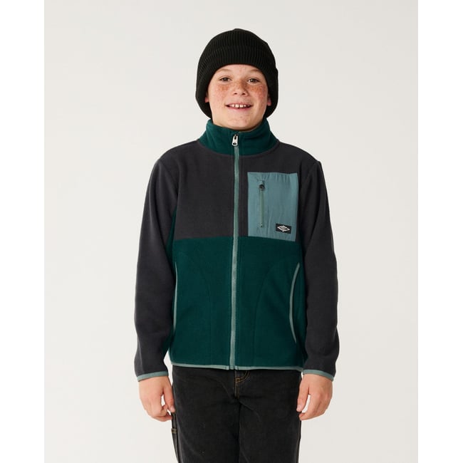 Sweat RAW ENERGY BLOCK FLEECE - BOY blue green <span itemprop=