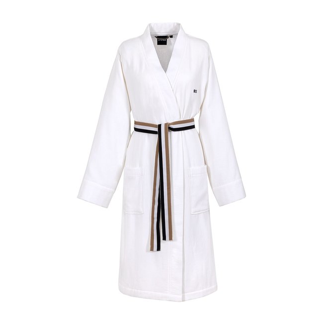 Peignoir long en coton,B LINEA - BOSS HOME