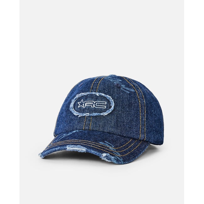 Casquette ARCHIVE SCRIPT Patch denim blue <span itemprop=