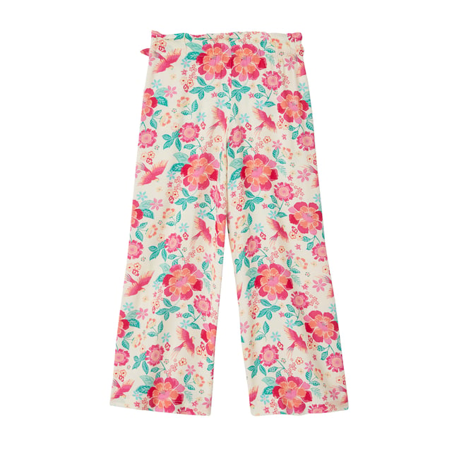 Pantalon Fluide Femme été - Tissu Léger, Taille Haute élastique, Poches - Coupe Large, Confort Yoga Et Détente - 7