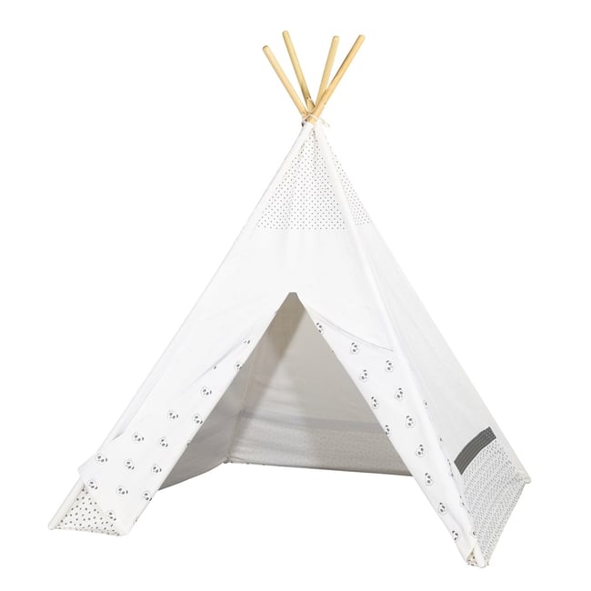 Tipi en toile en coton Couleur noir <span itemprop=