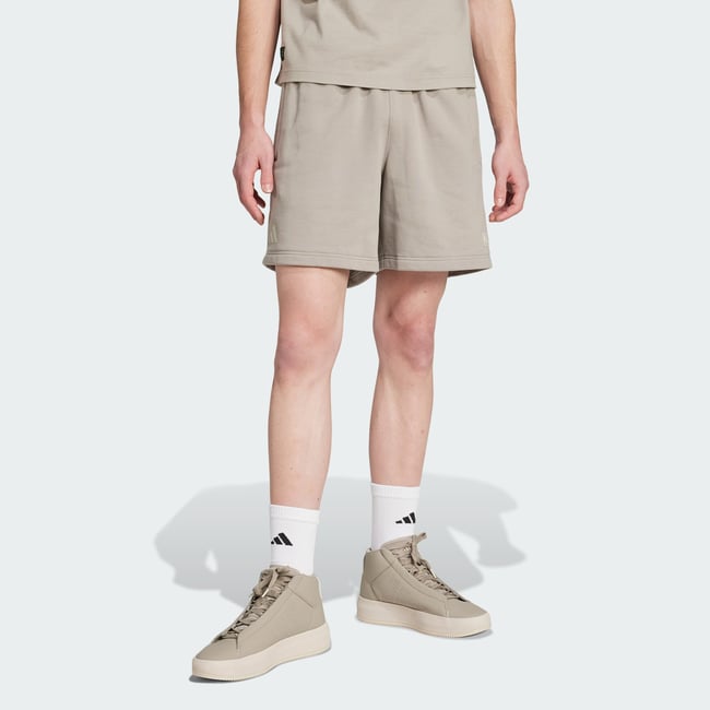 Short De Survêtement Premium Mercedes - Amg Petronas Formula One Team putty beige / beige <span itemprop=