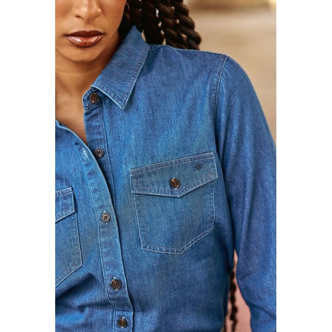 Cecilia Denim Shirt, denim, LA PETITE ETOILE