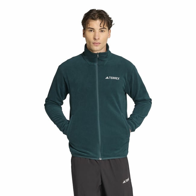 Veste polaire zippée Multi Essentials vert <span itemprop=