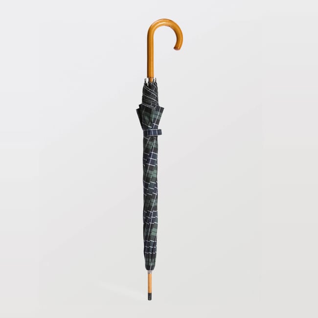 Parapluie canne automatique grand format marine <span itemprop=