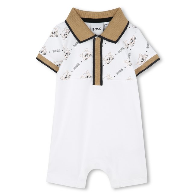 Salopette courte en coton - BOSS KIDSWEAR