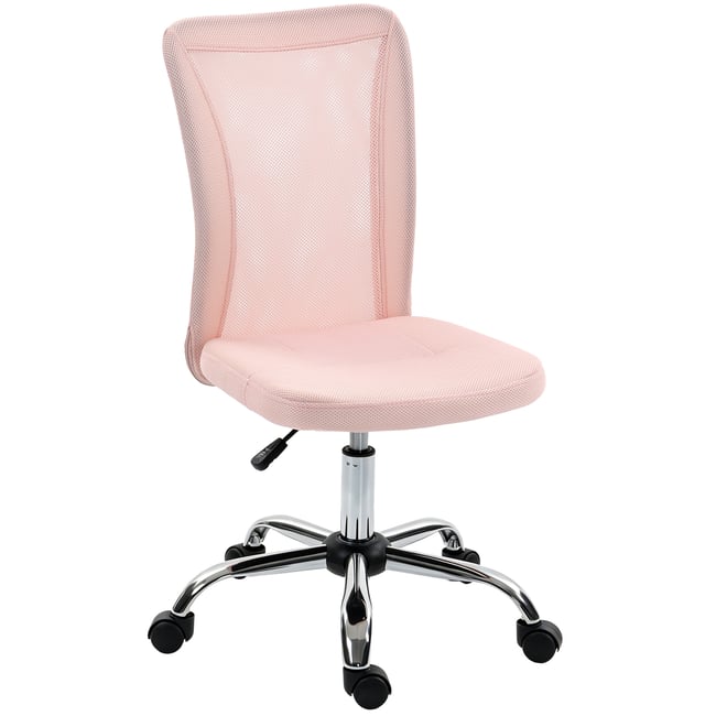 Chaise de bureau Polyester Rose Couleur rose <span itemprop=