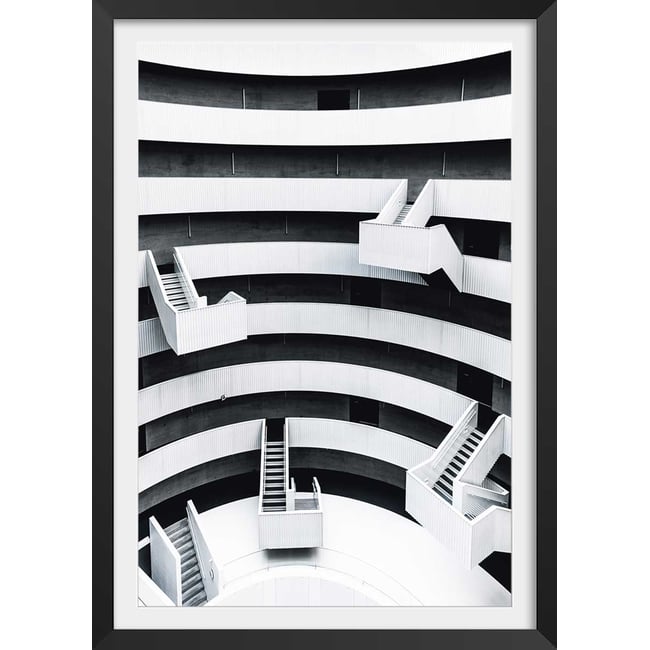 Affiche un escalier à paris - HEXOA