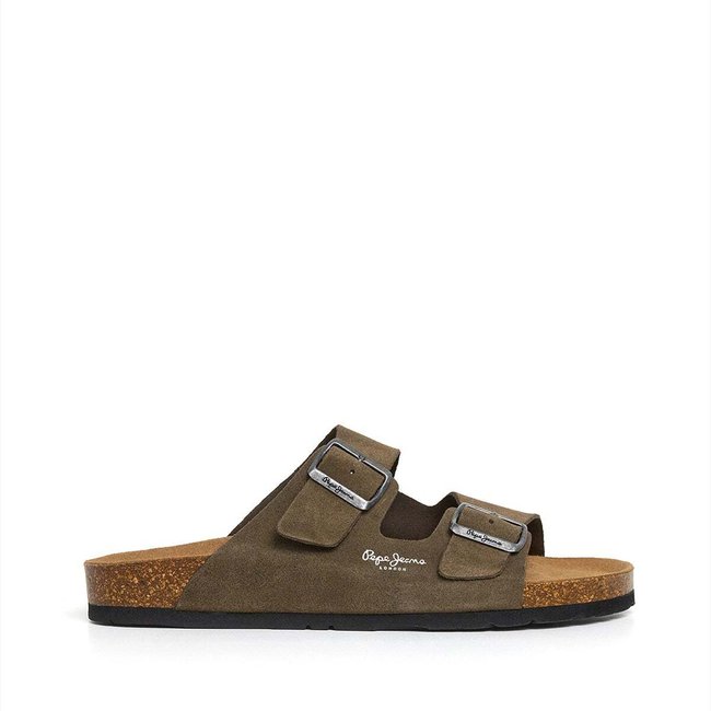 Sandales À Double Boucle En Daim - PEPE JEANS