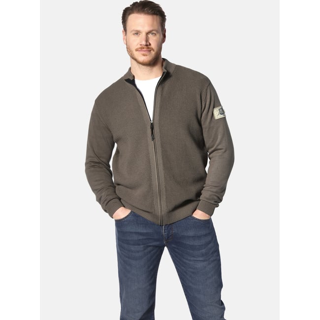 Gilet en maille THORSKARVAR marron <span itemprop=