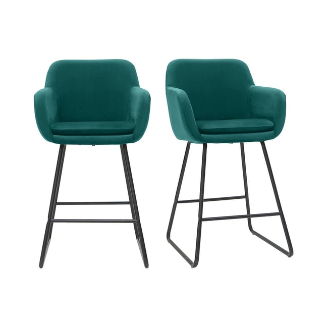 Tabourets de bar H65 cm (lot de 2) AMIKA - MILIBOO