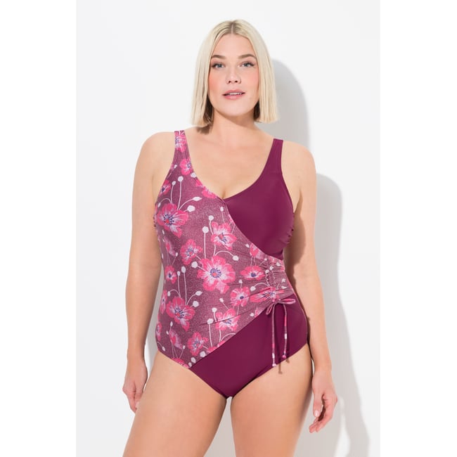 Maillot de bain à bonnets souples violet <span itemprop=