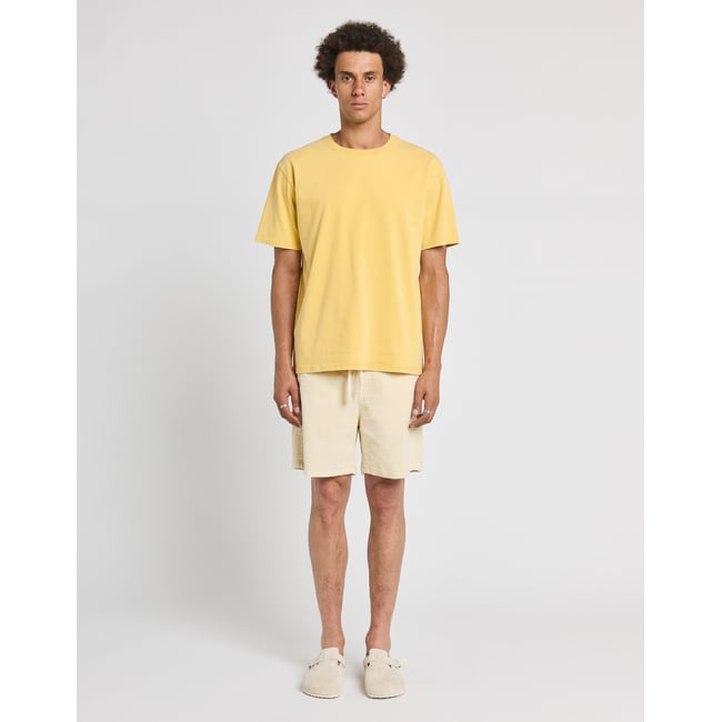 SHORT LOOSE VELOURS CREAM crème <span itemprop=