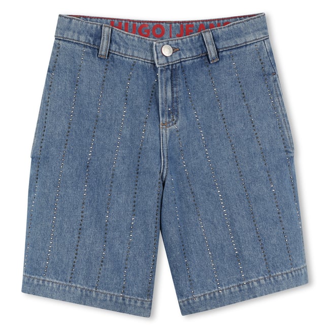 Bermuda en jean denim blue <span itemprop=