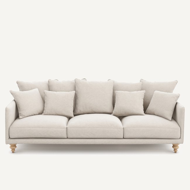 3-, 4- of 5-zitsbank in gemêleerd canvas, LAZARE <span itemprop=