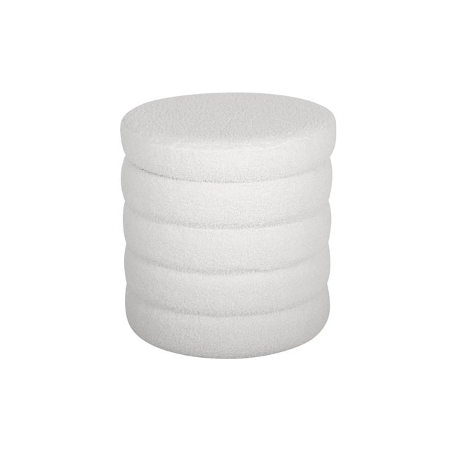 Tabouret coffre bouclette SNOW - SWEEEK