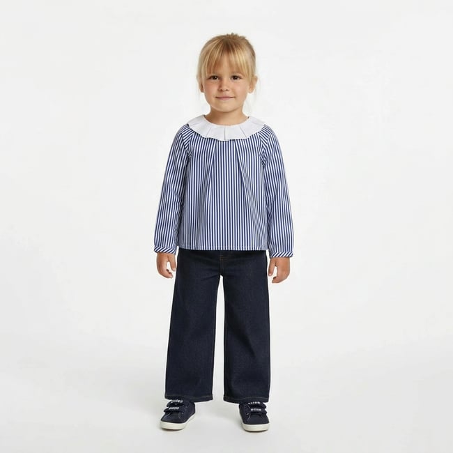 Blouse bébé - Très bon état bleu <span itemprop=