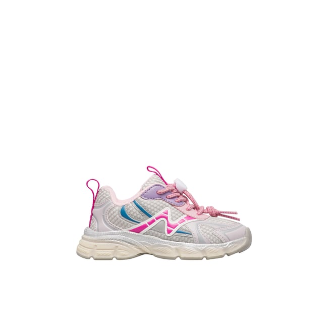Sneakers en tissu synthétique WAVE. gris-fuchsia <span itemprop=