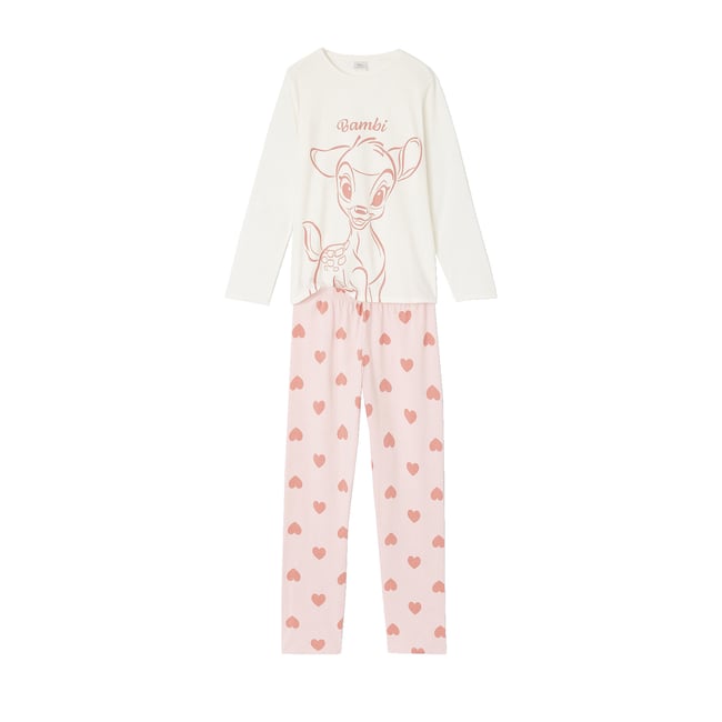 Pyjama Bambi rose pâle <span itemprop=