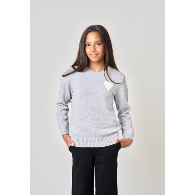 Pull fille motif cœur  ADONIS - DEELUXE