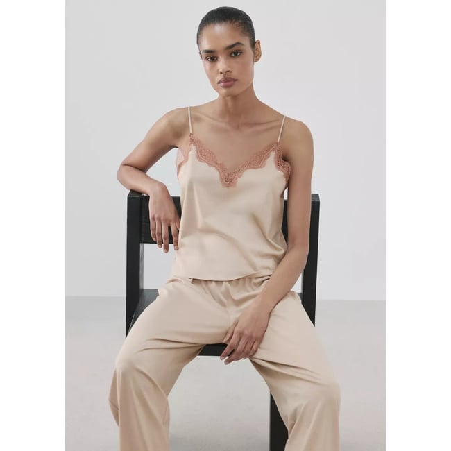 Débardeur de pyjama rose <span itemprop=