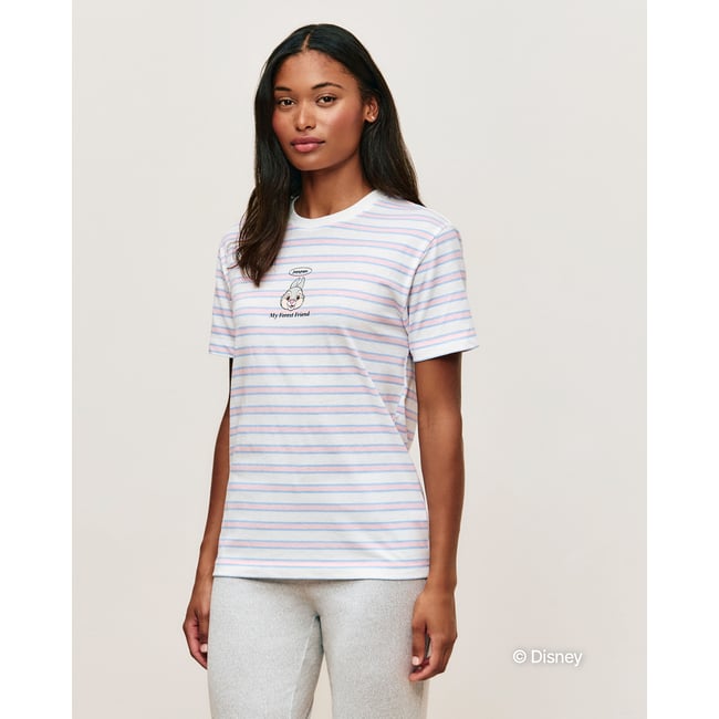 T-shirt en jersey à rayures Panpan STRIPEPAMPIZ ecru <span itemprop=