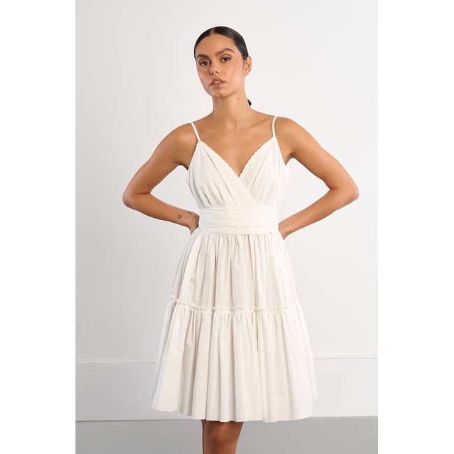 Robe mini à nouer v002227 <span itemprop=