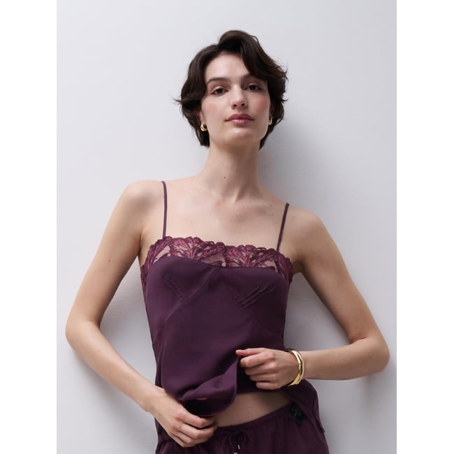 Caraco ILLUSION aubergine <span itemprop=