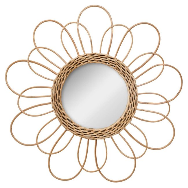 Miroir FLEUR Couleur beige moyen <span itemprop=