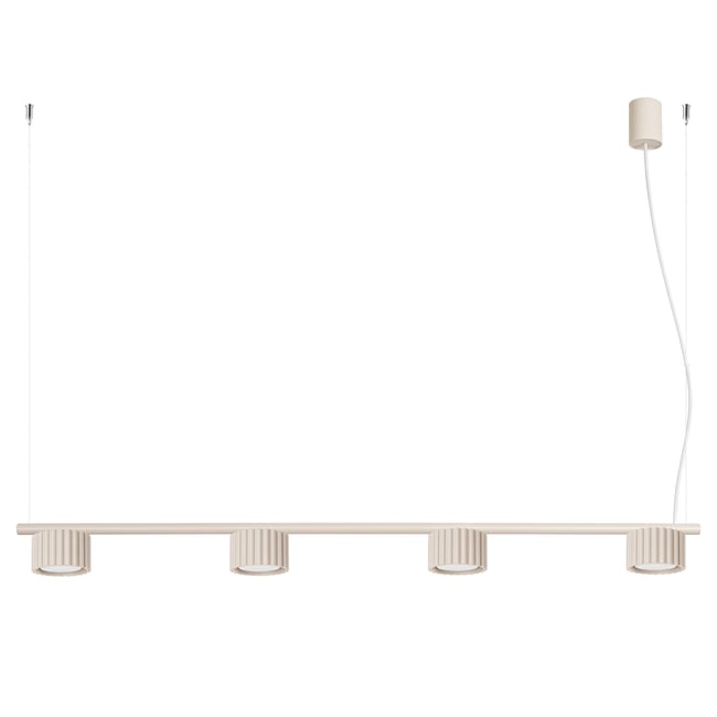 Lustre Aluminium Beige Gx53 4 AURA Couleur beige <span itemprop=