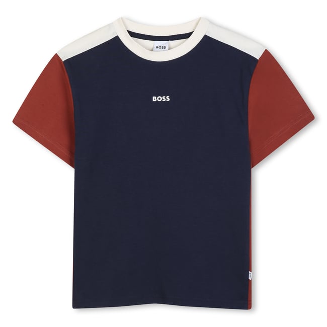 Tee-shirt manches courtes bleu cargo <span itemprop=
