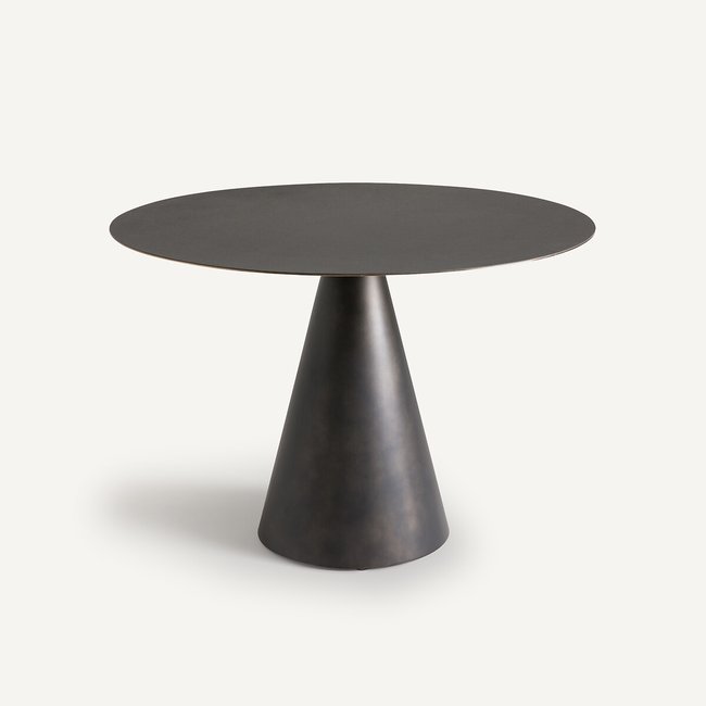 Mesa de linóleo para 3/4 comensales, Maÿra negro de roma <span itemprop=