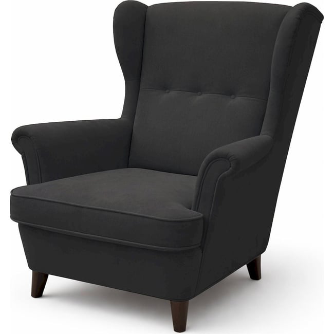 Fauteuil bergère en velours MALMELLO - RECOLLECTION