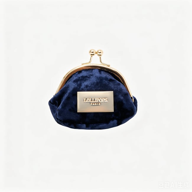 Porte monnaie  Tenessy bleu,doré <span itemprop=