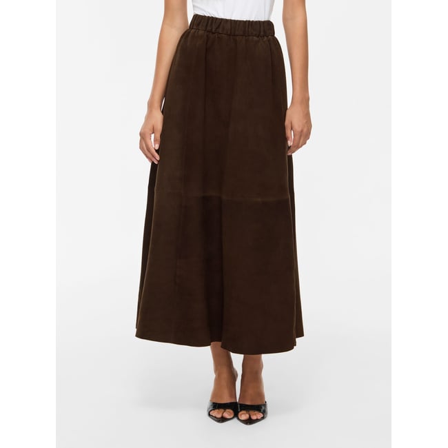 Jupe Mi-Longue marron - coffee bean1 <span itemprop=